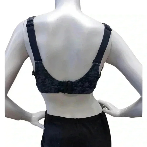 Lole Black & Grey  Adjustable Sports Bra Size Large - Picture 2 of 8